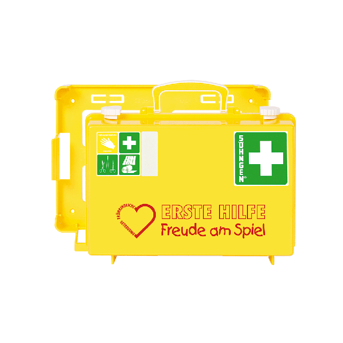 Trousse de premiers secours SN-CD jaune « Le plaisir de jouer »