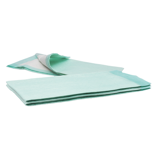 MaiMed coussin médical 60x90cm Oreiller en flocons de peluche extra non stérile 60x90cm 2x25pcs/boîte vert | Boîte (50 pièces)