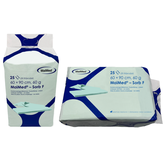 MaiMed-Sorb F dossiers médicaux flocons de cellulose non stériles, 60x90cm, 60g, 4x25 pièces/boîte | Boîte (100 pièces)