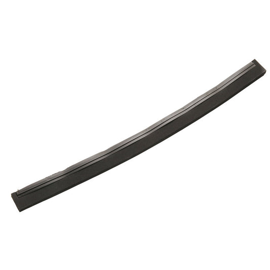 Die ERSATZ-GUMMILIPPE, ZELLKAUTSCHU SCHWARZ 1-LIPPIG, 700X20X22MM von Haug Bürsten KG ist in schwarz mit einer leichten Wölbung auf weißem Grund abgebildet.