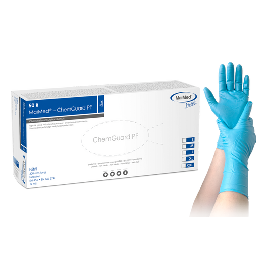 MaiMed-ChemGuard, gant de protection complète en nitrile non stérile et non poudré, 50 pièces/boîte