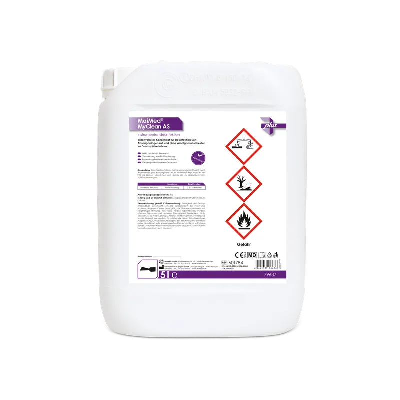 MaiMed MyClean AS, désinfection et nettoyage du système d'aspiration 5l/bidon, 1 pièce | Bidon (5 l)