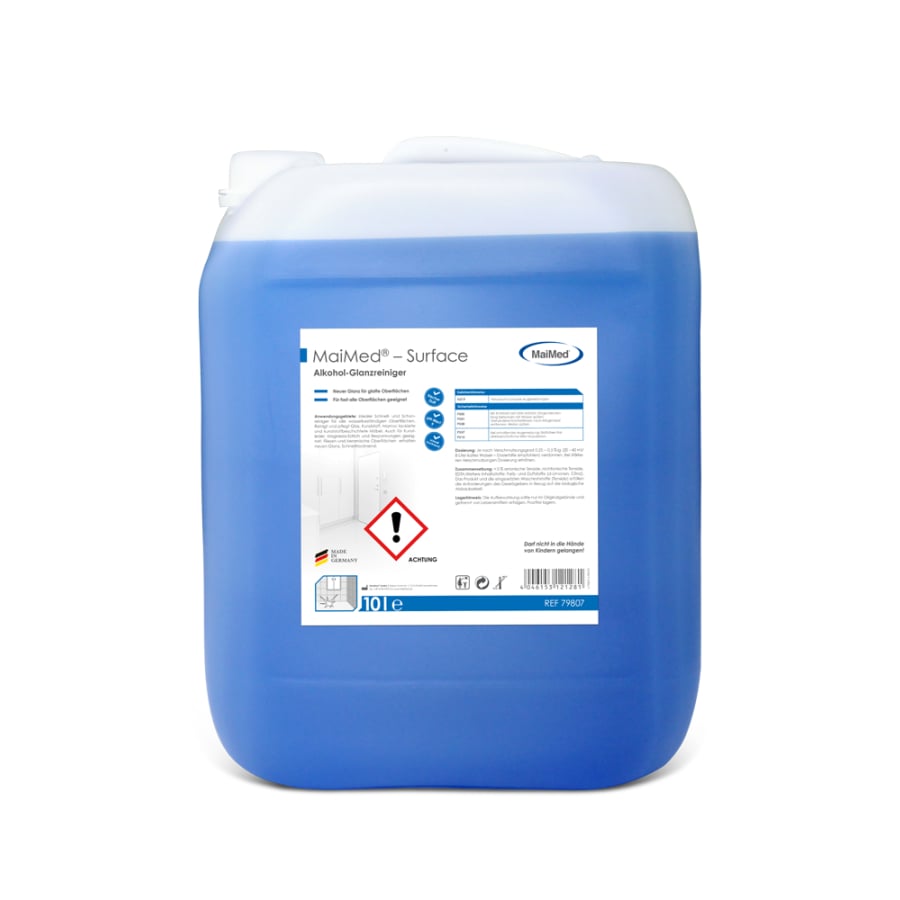 Nettoyant brillant à l'alcool MaiMed-Surface, bouchon à vis