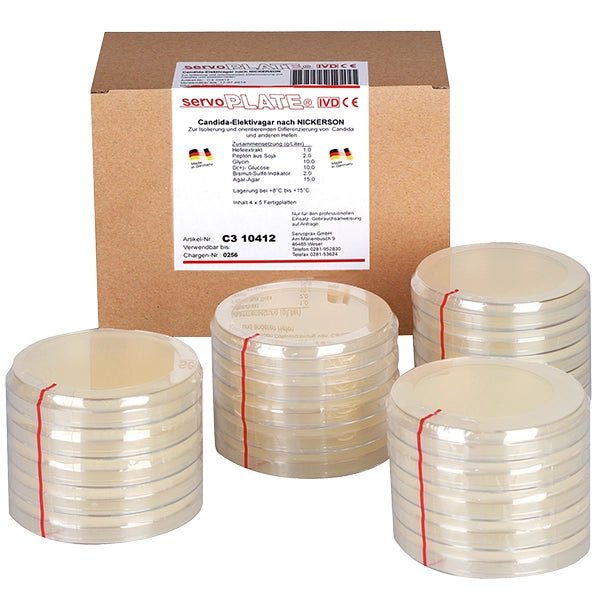 Milieux de culture Servoplate Müller Hinton Agar pack de 4 x 5 pièces | Paquet (20 assiettes)