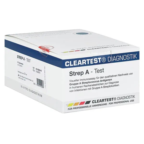 Pack de bandelettes de test Cleartest Strep A : 25 bandelettes de test | Pack (25 tests)