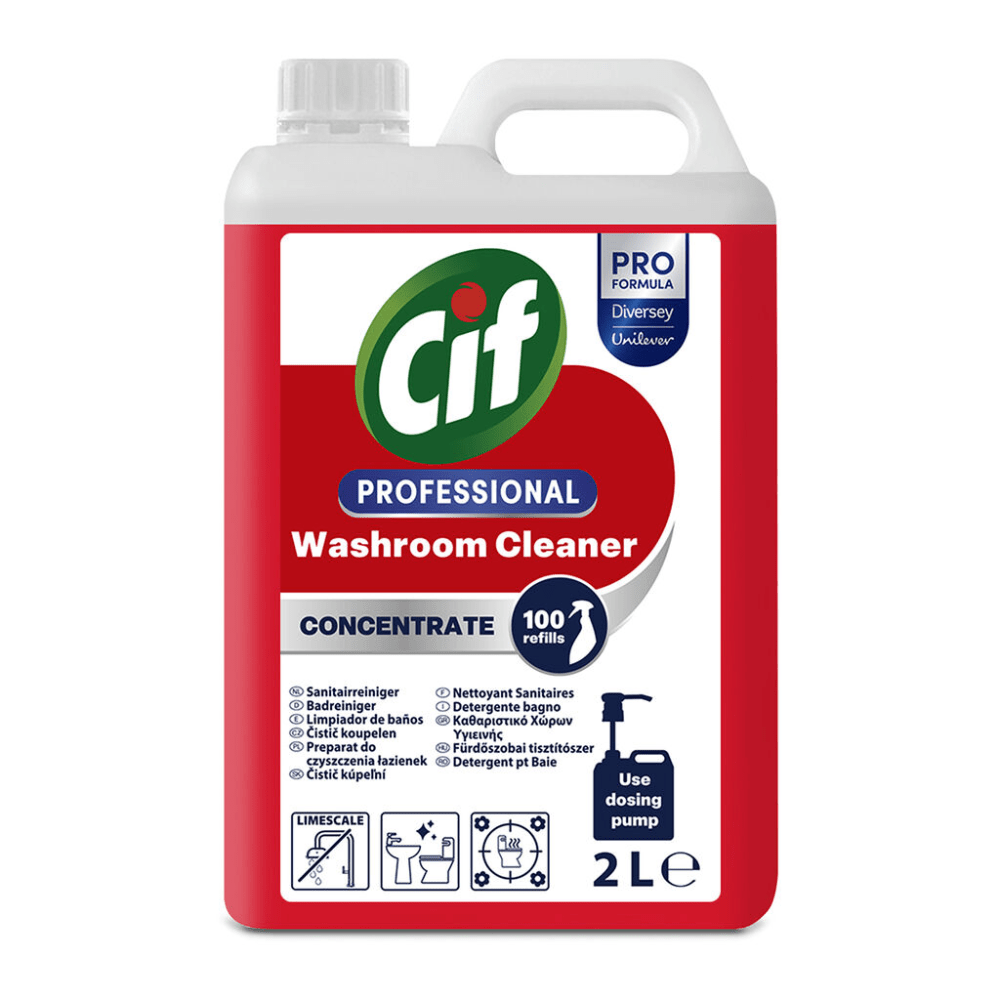Nettoyant concentré professionnel pour salle de bain Cif | Bidon (2 l)