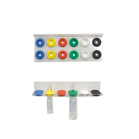 Rail à ampoules Varioflex, modèle à deux rangées, pour 12 ampoules