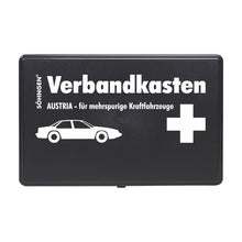 Trousse de premiers secours « Austria » noire pour véhicules à plusieurs voies