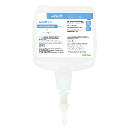 Désinfection des mains Saraya Alsoft VB
