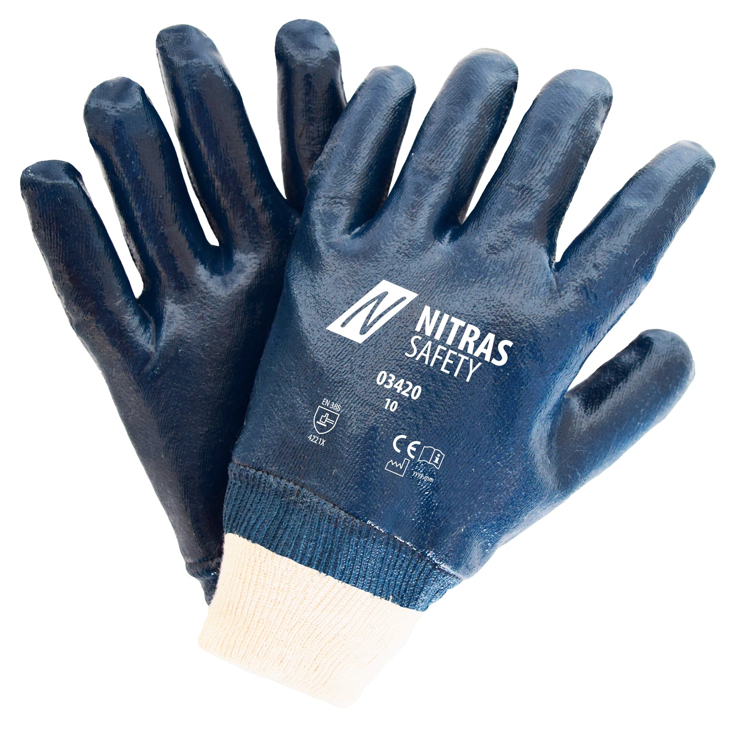 Gants en nitrile NITRAS, bleus