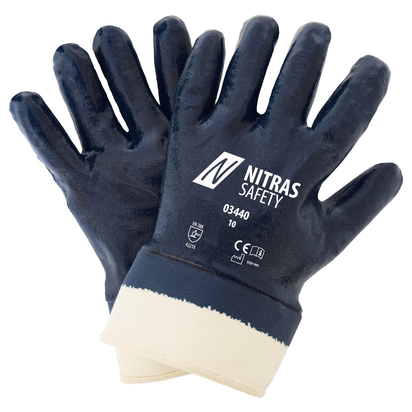 Gants en nitrile NITRAS, bleus