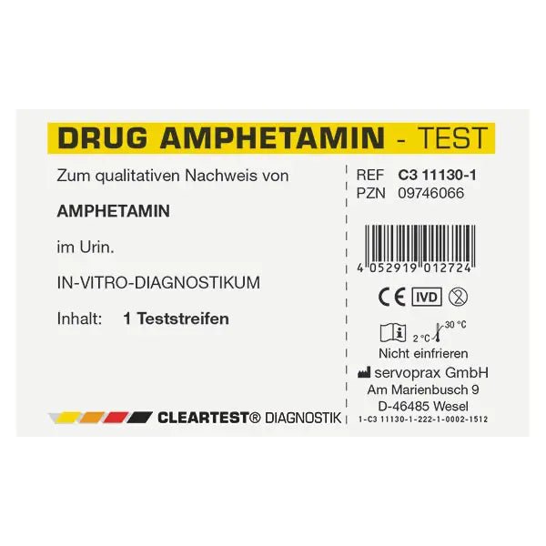 Test de drogue le plus clair test individuel de méthamphétamine | Pièce (1 essai)