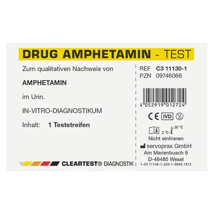 Test de drogue le plus clair test individuel de méthamphétamine | Pièce (1 essai)