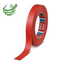 Ruban de masquage tesakrepp 4328 Premium, rouge, 50 m x 9 mm