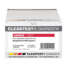 Cleartest Cardio, Pack : 5 cassettes de test Myoglobine/CK-MB/Trop I | Pack (5 essais)
