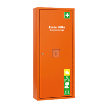 ANBAUSAFE Civière de premiers secours, remplie, orange