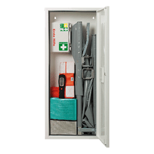 ANBAUSAFE Civière de premiers secours, remplie, blanche