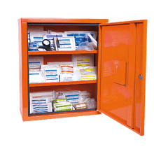 Armoire de premiers secours EUROSAFE, norme industrielle Plus, orange