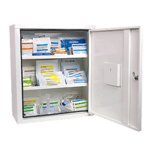 Armoire de premiers secours EUROSAFE, norme industrielle Plus, blanche