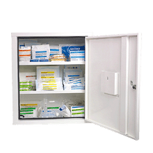 Armoire de premiers secours EUROSAFE, norme industrielle Plus, blanche