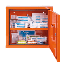 Armoire à pharmacie JUNIORSAFE, conforme à la norme, orange