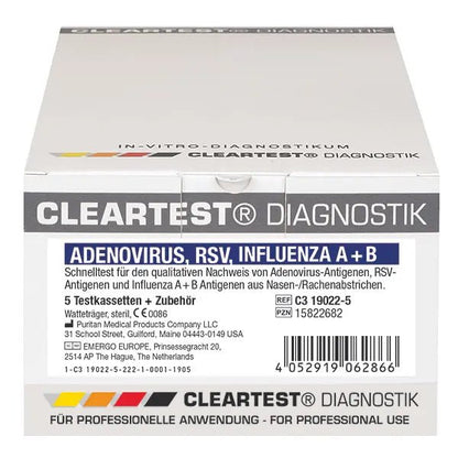 Adénovirus le plus clair, RSV, grippe A+B