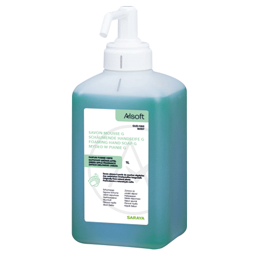 Saraya Alsoft savon mousse G pomme verte