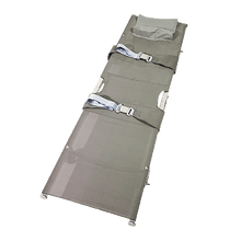 Brancard K  2 fois pliable, en tissu monofilament, 4 roulettes
