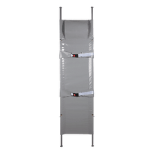 Brancard N  1 x pliable, en tissu synthétique, avec 2 pieds coulissants et 2 pieds à roulettes
