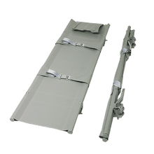 Brancard N  1 x pliable, en tissu synthétique, 4 roulettes