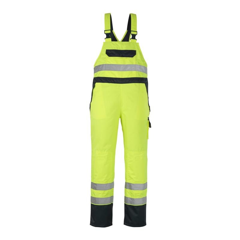 MASCOT® Wels salopette, jaune haute visibilité/marine