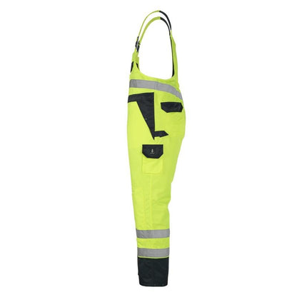 MASCOT® Wels salopette, jaune haute visibilité/marine