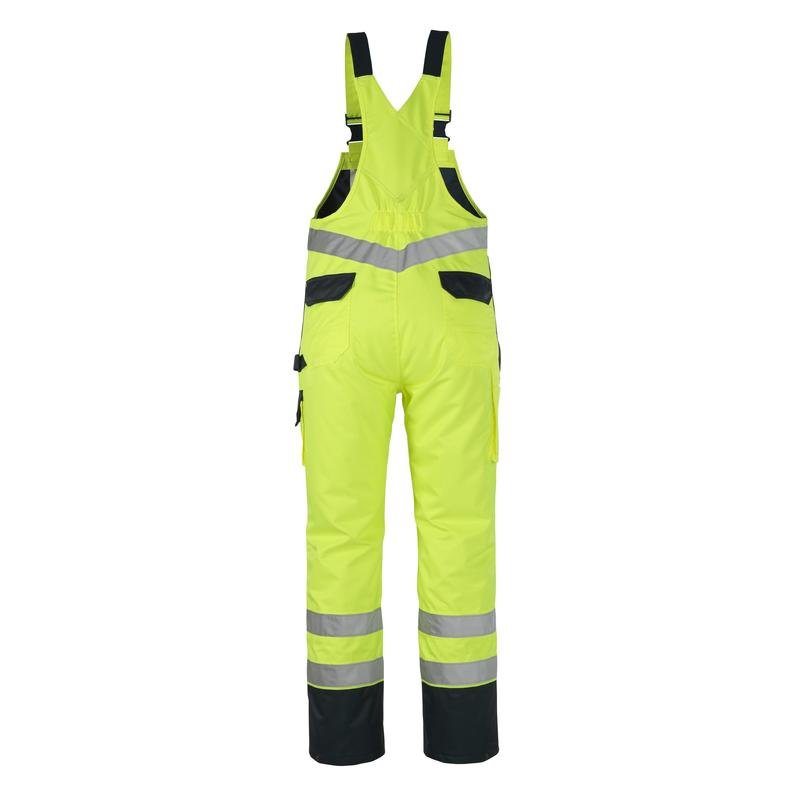 MASCOT® Wels salopette, jaune haute visibilité/marine