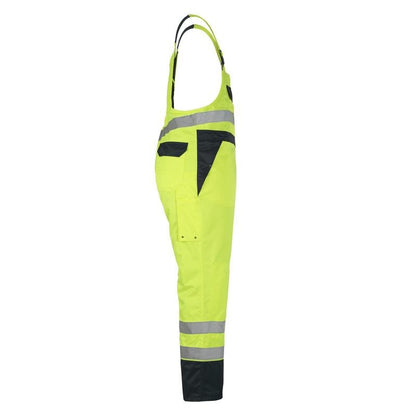 MASCOT® Wels salopette, jaune haute visibilité/marine
