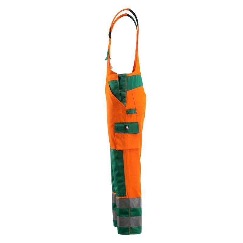 MASCOT® Barras salopette, haute visibilité orange/vert