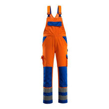 MASCOT® Barras salopette, orange haute visibilité/bleu grain