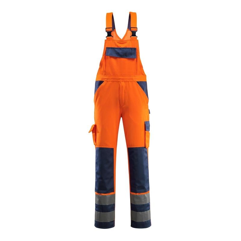 MASCOT® Barras salopette, orange haute visibilité/marine