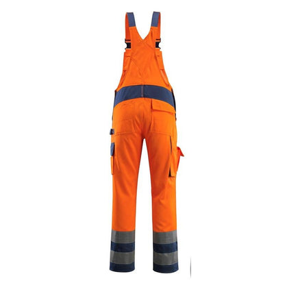 MASCOT® Barras salopette, orange haute visibilité/marine