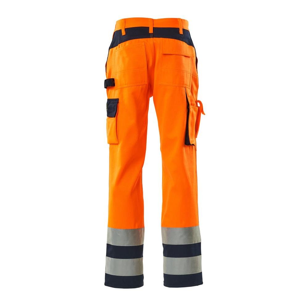 Pantalon MASCOT® Olinda, haute visibilité orange/marine