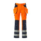 MASCOT® Almas pantalon d'artisan, haute visibilité orange/marine