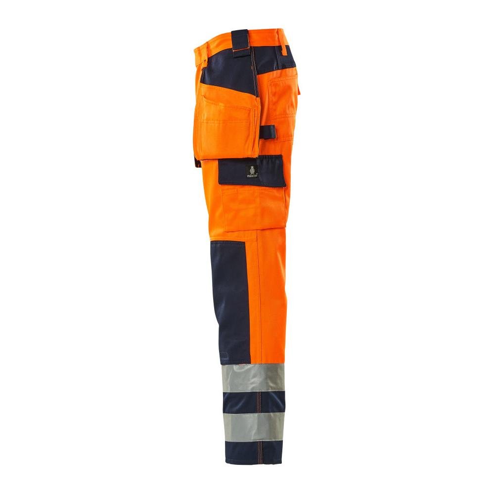 MASCOT® Almas pantalon d'artisan, haute visibilité orange/marine