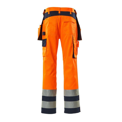MASCOT® Almas pantalon d'artisan, haute visibilité orange/marine