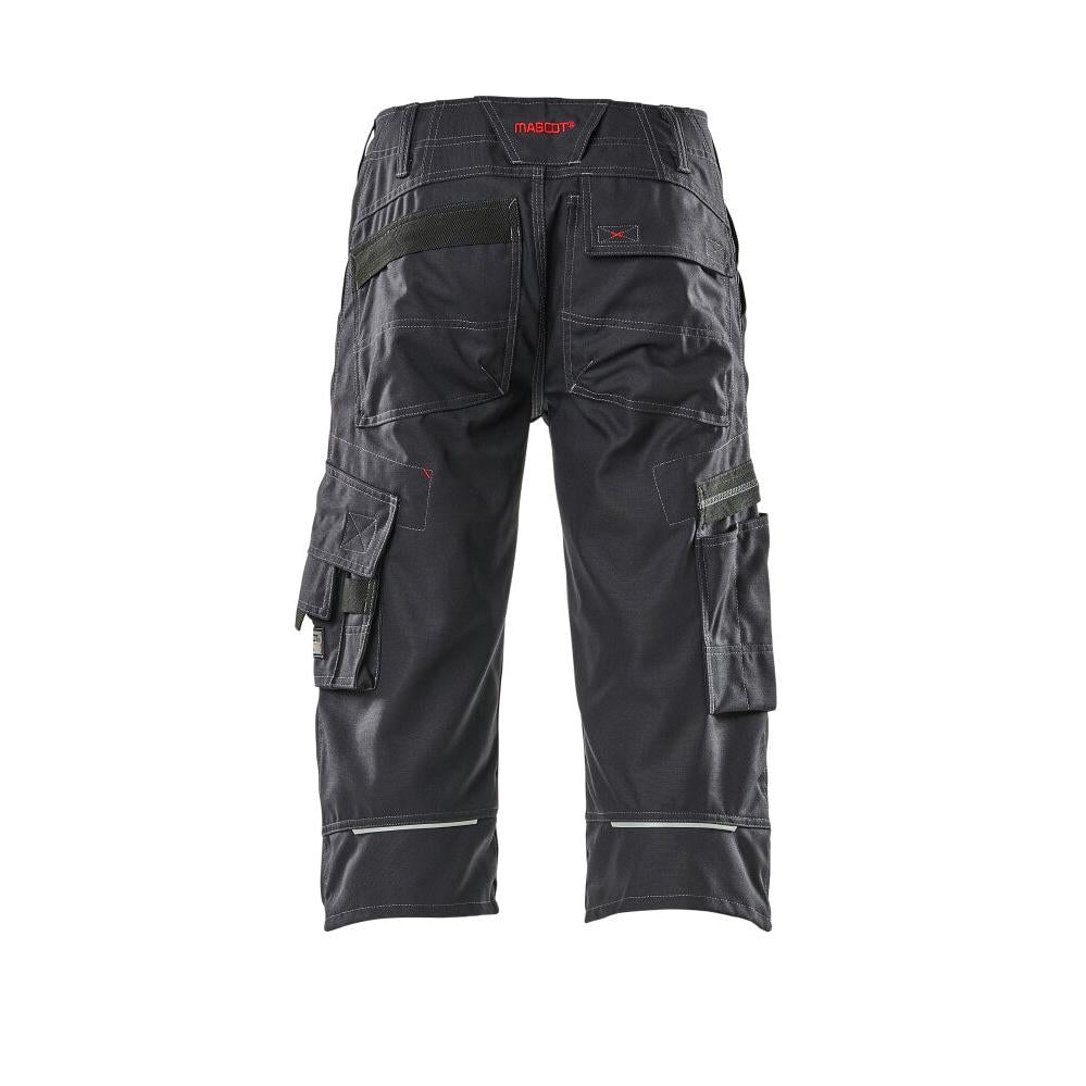 MASCOT® Limnos pantalon trois-quarts, noir-bleu