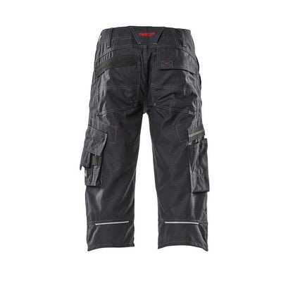 MASCOT® Limnos pantalon trois-quarts, noir-bleu