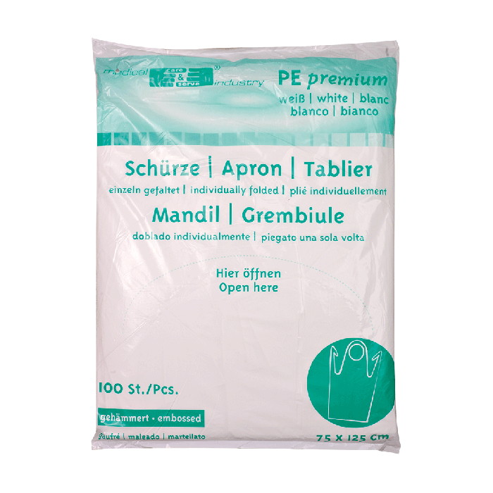Einmal-Schürze 75 x 125 cm VE 100