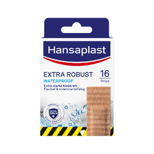 Pansements Hansaplast EXTRA ROBUST, 2,6 x 7,6 cm, lot de 16