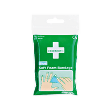 Bandage en mousse souple Cederroth bleu, en morceaux de 40 cm, largeur 6 cm, recharge 666150