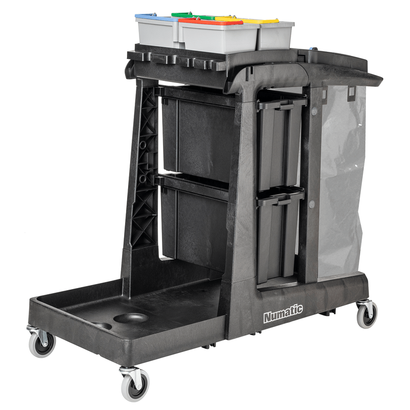 Chariot de nettoyage Numatic EcoMatic EM5 incl. Seau 4 x 5 litres (sans kit de presse) | Paquet (1 pièce)
