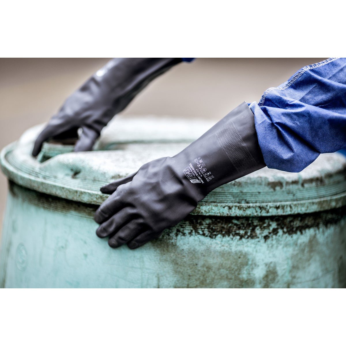 NITRAS BLACK BARRIER, gants de protection chimique, noirs
