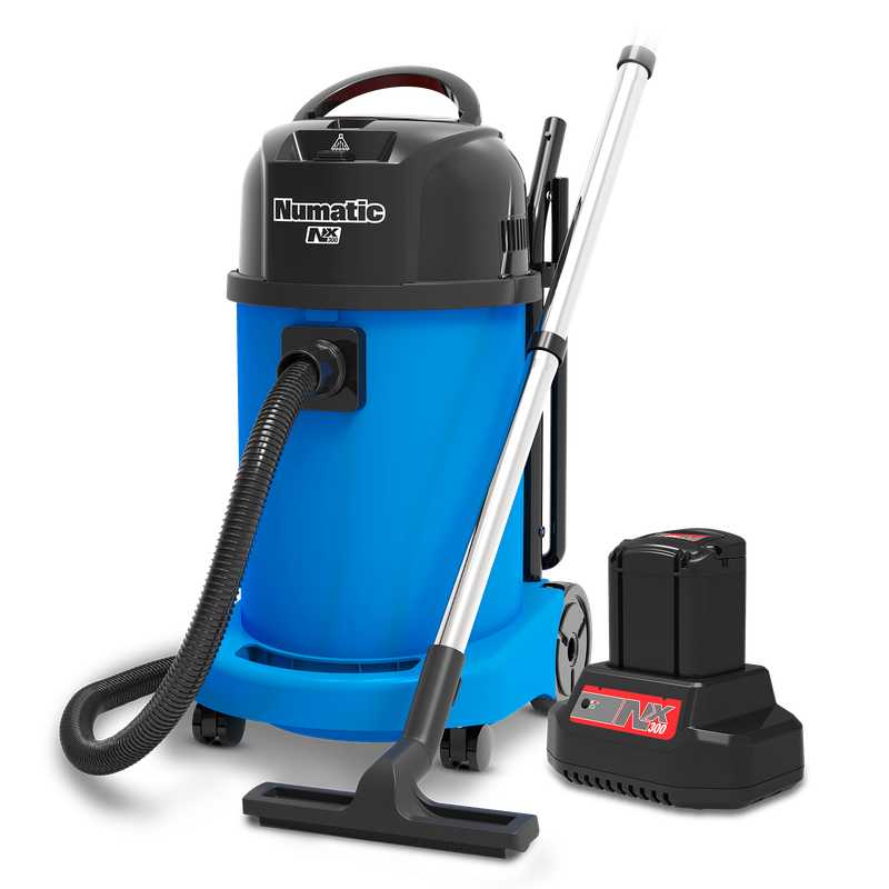 Numatic battery-powered wet and dry vacuum cleaner WBV470NX/1, blue, accessory set A11/85 | Paquet (1 pièce)